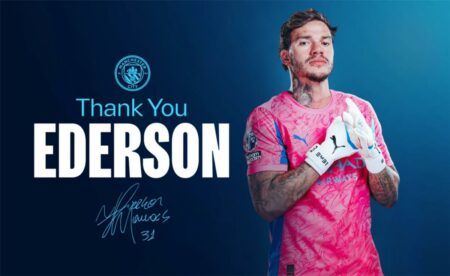 رسميًا | مانشستر سيتي يعلن رحيل إيدرسون