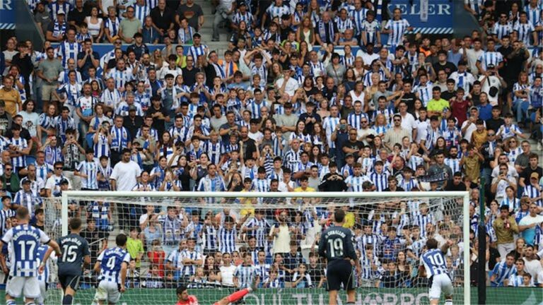 أويارزابال يسجل هدف ريال سوسيداد الأول أمام ريال مدريد