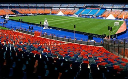 وزير الرياضة يتفقد استاد القاهرة قبل استئناف مباريات الدوري.. ورسالة شكر وزير الرياضة يتفقد استاد القاهرة قبل استئناف مباريات الدوري.. ورسالة شكر