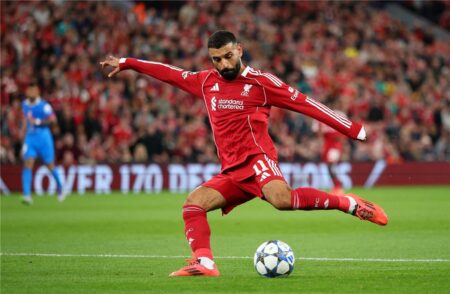 محمد صلاح يستهدف رقمين رائعين في مباراة ليفربول وإيفرتون