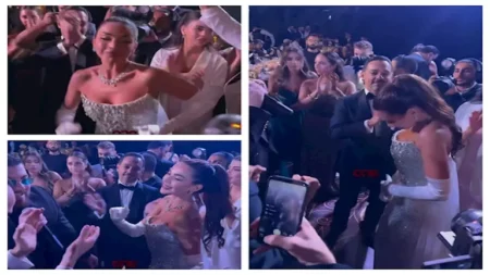 "قُبلة ورقصة".. داليدا خليل تحتفل بزفافها على أغنية "اسمع قلبي"