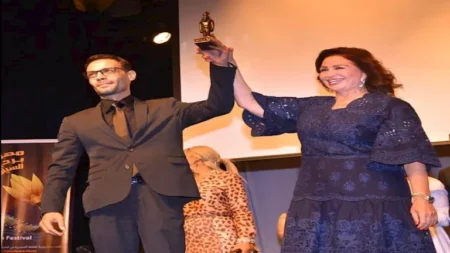 شريف إدريس يحتفل بتكريمه في مهرجان بردية السينمائي