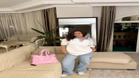 "حتة سكر".. رحمة أحمد بإطلالة كاجوال في أحدث ظهور لها