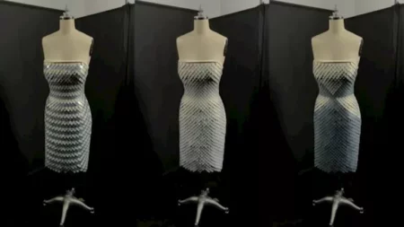 فستان رقمي يتغير كالحرباء.. ابتكار جديد يبهر العالم