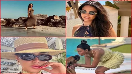 "شورت ورقص وبحر".. 20 صورة لـ نجمات الفن في ليالي الصيف