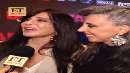 كارولين لبكي تحتفل بعرض فيلمها "Born Stars" بحضور شقيقتها نادين