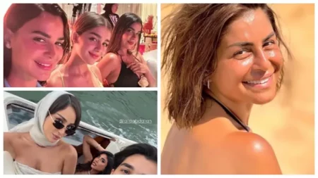 بسمة بوسيل جريئة ومي عمر بالحجاب.. لقطات نجوم الفن خلال 24 ساعة