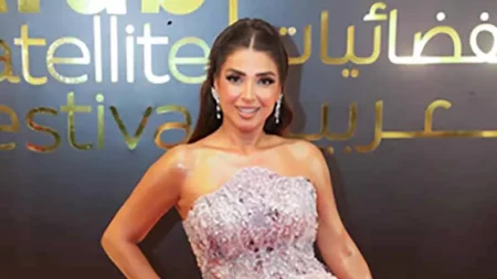 روجينا تتألق في "الفضائيات العربية" بعد فوزها بجائزة عن مسلسل "حسبة عمري"