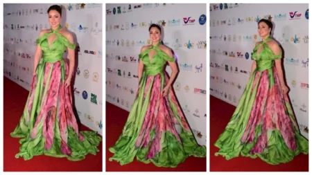 بفستان جرئ وساحر.. نيرمين الفقي تبرز إطلالتها من افتتاح مهرجان الغردقة