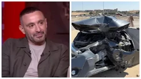 أول تعليق من أحمد السقا بعد تعرضه لحادث سير