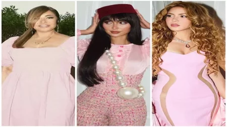 25 صورة ساحرة.. اللون الوردي يسيطر على إطلالات النجمات في 2025