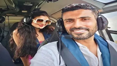 محمد سامي ينشر صورة رومانسية مع مي عمر على أنغام "إنتي الحتة بتاعتي"