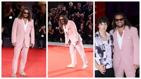 بـ"صندل وطلاء أظافر".. ممثل عالمي يثير الجدل في مهرجان فينيسيا (صور)