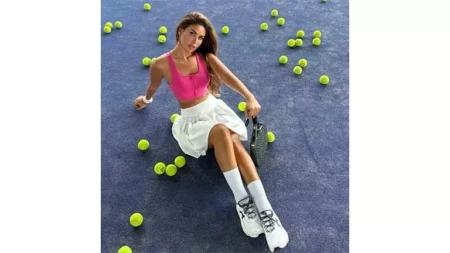 بملابس التنس.. مي سليم متألقة وجريئة في أحدث ظهور (صور)