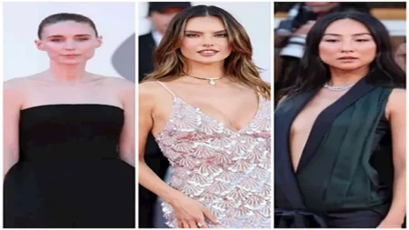 "شفافة ومكشوفة".. أجرأ إطلالات النجمات في ختام مهرجان فينيسيا