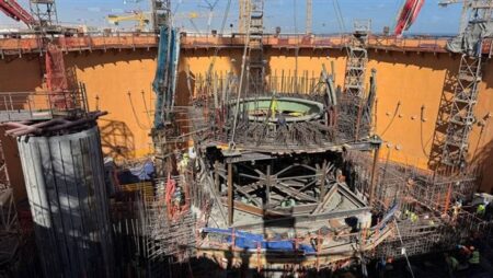 الضبعة النووية.. انتهاء تركيب جملون الدعم الحلقي بالوحدة الأولى بالمحطة