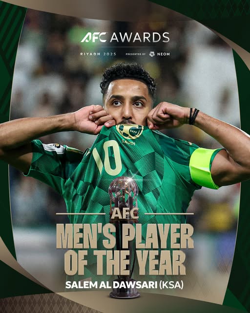 السعودية تُهيمن على جوائز الأفضل لعام 2025 فى قارة آسيا