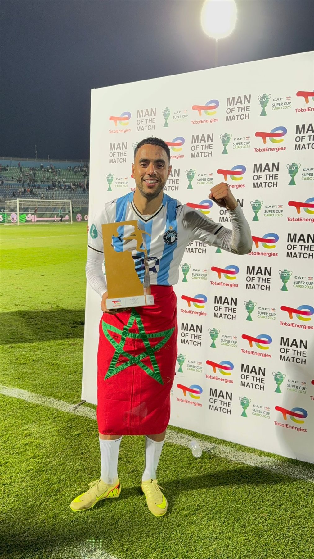 محمد الشيبي أفضل لاعب في السوبر الأفريقي