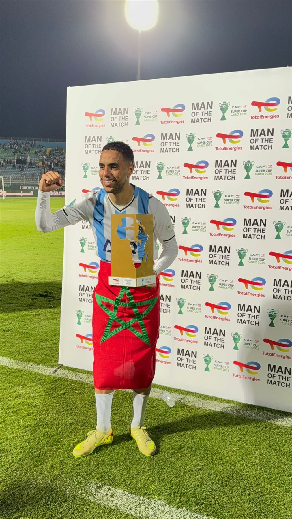 محمد الشيبي أفضل لاعب في السوبر الأفريقي