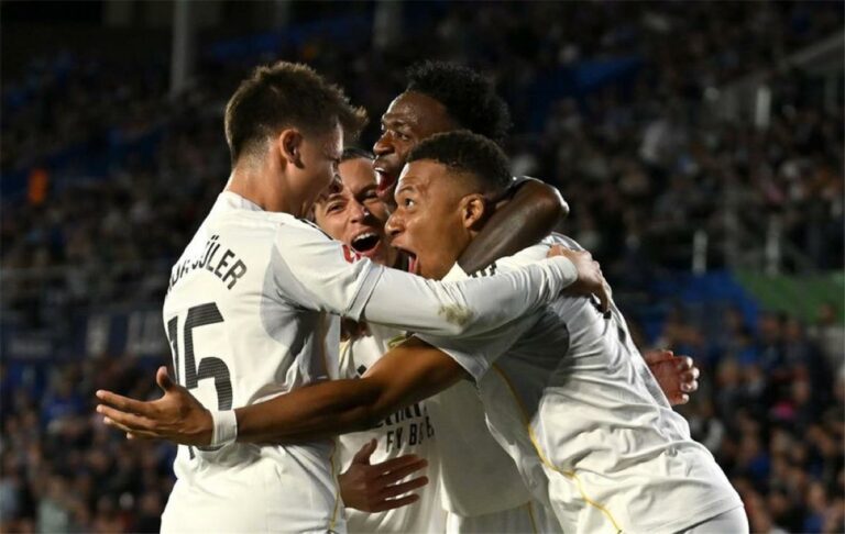 فيديو | خيتافي يقع في فخ فينيسيوس ومبابي يقود ريال مدريد لصدارة الدوري الإسباني