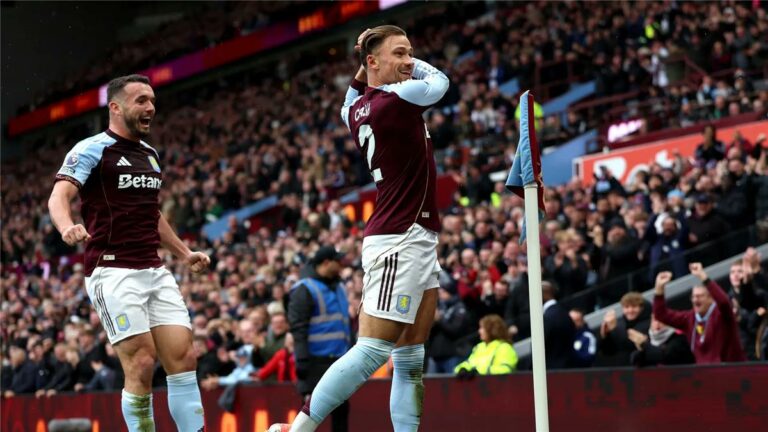 ماتي كاش يسجل هدف أستون فيلا الأول أمام مانشستر سيتي