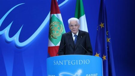 رئيس إيطاليا يقتبس كلمات شيخ الأزهر في القمة العالمية للسلام بروما