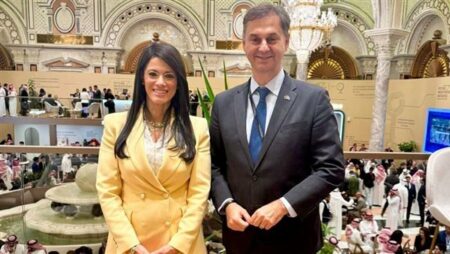 وزيرة التخطيط تلتقي نائب وزير الخارجية اليوناني لبحث سبل تعزيز التعاون