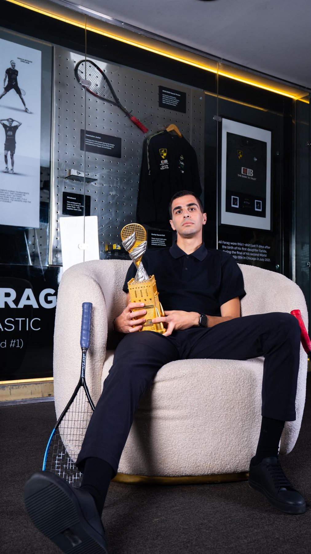 وادي دجلة يخُلد اسم علي فرج على ملعب الإسكواش 4 وادي دجلة يخُلد اسم علي فرج على ملعب الإسكواش