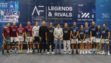 مسيرة أسطورية.. وادي دجلة يكرّم علي فرج ويُطلق اسمه على أحد ملاعب الإسكواش مسيرة أسطورية.. وادي دجلة يكرّم علي فرج ويُطلق اسمه على أحد ملاعب الإسكواش