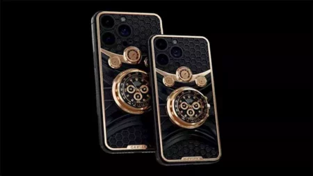 سعره 10 ملايين.. 13 صورة لهاتف آيفون 17 برو ماكس المصنوع من الذهب والياقوت