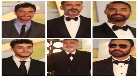 نيقولا معوض بإطلالة صادمة.. 25 إطلالة رجالية في افتتاح الجونة السينمائي