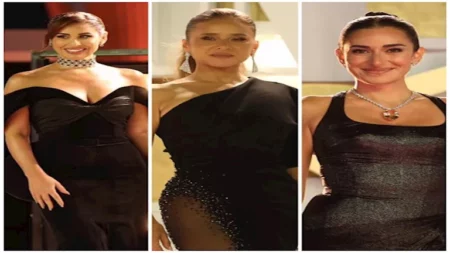 فساتين جريئة وساحرة.. الأسود يسيطر على إطلالات الجونة