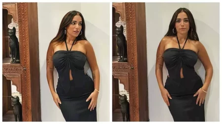 "بفستان جريء".. آيه سليم تنشر صورًا مع 3 قطط فرعونية والجمهور يعلق