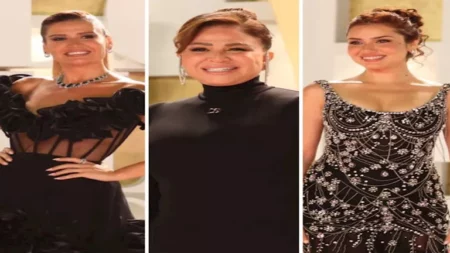 شيرين رضا.. 20 صورة للنجمات بفساتين باللون الأسود في الجونة