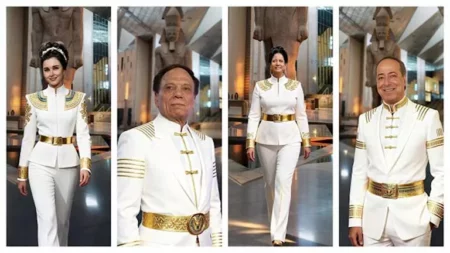 عادل إمام و أم كلثوم.. 15 صور للنجوم بالذكاء الاصطناعي داخل المتحف المصري الكبير