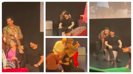 أول ظهور لـ أحمد السقا بعد تعرضه لحادث سير (فيديو)