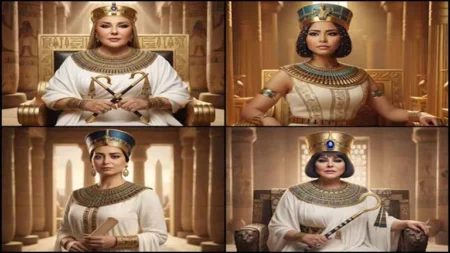 شيرين وهنا الزاهد الأبرز.. 20 صورة لنجمات الفن بالزي الفرعوني احتفالا بالمتحف الكبير شيرين وهنا الزاهد الأبرز.. 20 صورة لنجمات الفن بالزي الفرعوني احتفالا بالمتحف الكبير