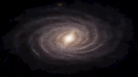 موجة غامضة تجتاح درب التبانة وتدفع مليارات النجوم.. صور موجة غامضة تجتاح درب التبانة وتدفع مليارات النجوم.. صور