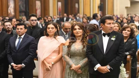 نجوم الفن والإعلام في زفاف نجل هاني رمزي.. ووزير الرياضة والجلاد والمسلماني أبرز الحضور نجوم الفن والإعلام في زفاف نجل هاني رمزي.. ووزير الرياضة والجلاد والمسلماني أبرز الحضور