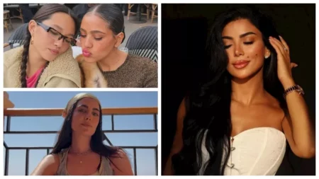 بسمة بوسيل بفستان شفاف وابنة عمرو دياب مع صديقتها.. لقطات النجوم خلال 24 ساعة