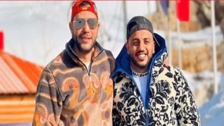 هكذا احتفل محمد عادل إمام وأوس أوس بتأهل المنتخب للمونديال 2026