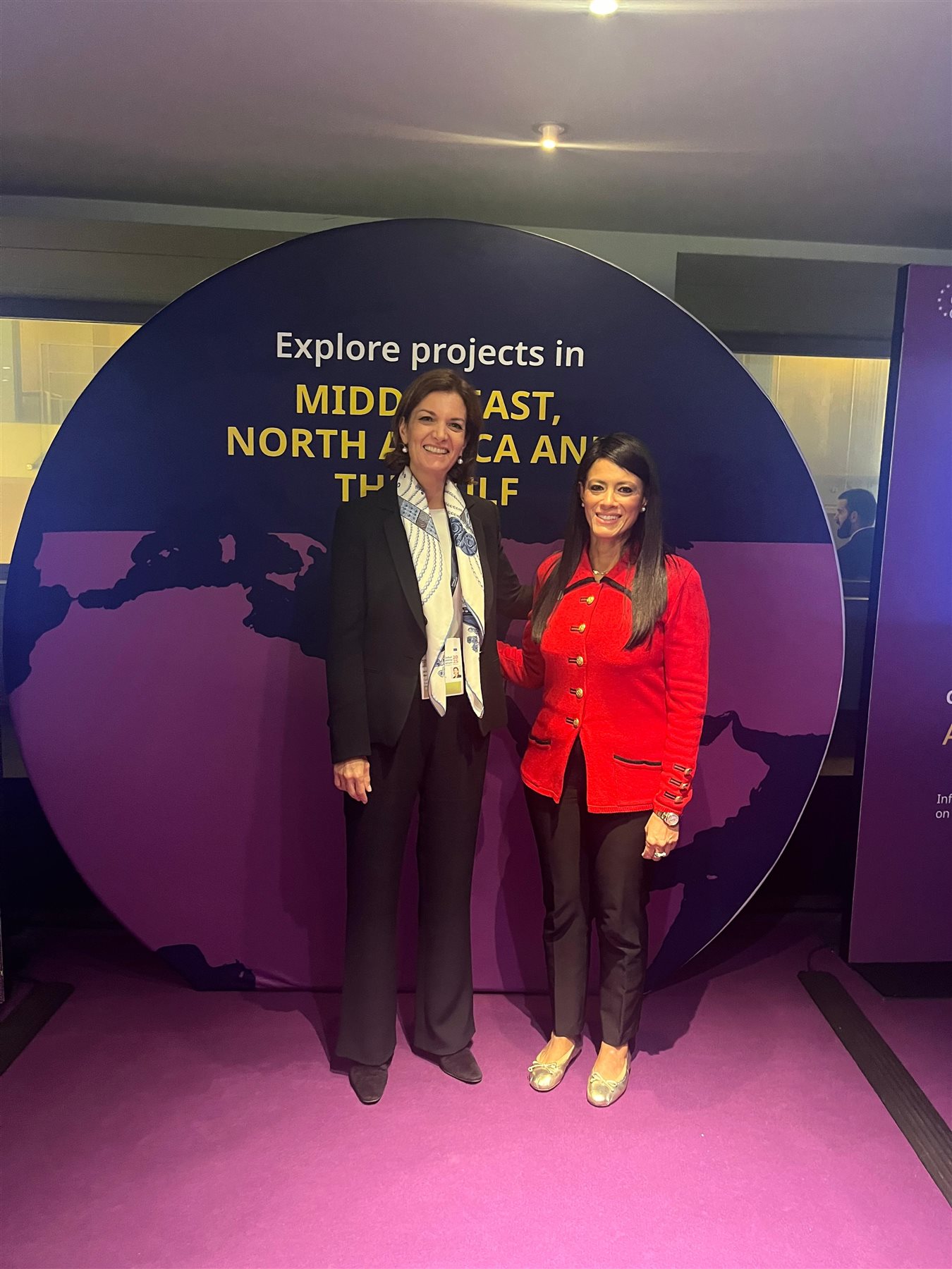 وزيرة التخطيط تعقد اجتماعين مع مدير بنك الاستثمار الأوروبي والرئيس التنفيذي لبورصة لوكسمبورج