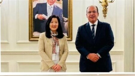 رئيس الجامعة البريطانية في مصر يستقبل الممثلة المقيمة لبرنامج الأمم المتحدة الإنمائي UNDP