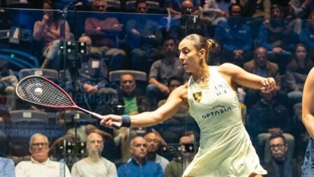 هانيا الحمامي تتأهل إلى نصف نهائي بطولة كومكاست بيزنس المفتوحة للإسكواش 2025 هانيا الحمامي تتأهل إلى نصف نهائي بطولة كومكاست بيزنس المفتوحة للإسكواش 2025