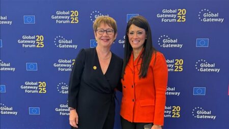 وزيرة التخطيط تلتقي رئيسة البنك الأوروبي لإعادة الإعمار لمناقشة محفظة التعاون