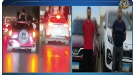 ضبط قائدي سيارتين استعرضا بأطفال في موكب زفاف بالقليوبية