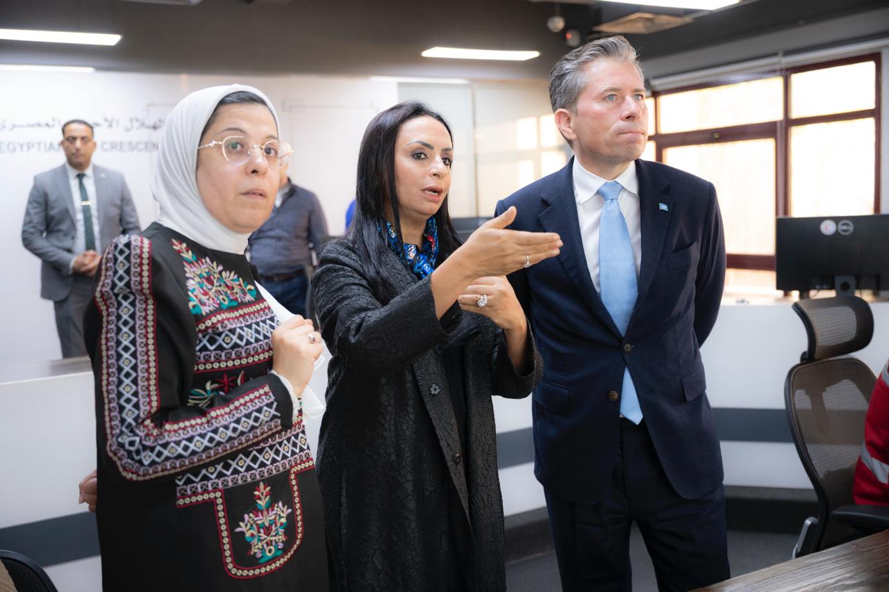 وزيرة التضامن تستقبل وكيل الأمين العام للأمم المتحدة للشئون الإنسانية