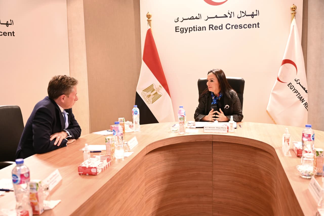 وزيرة التضامن تستقبل وكيل الأمين العام للأمم المتحدة للشئون الإنسانية