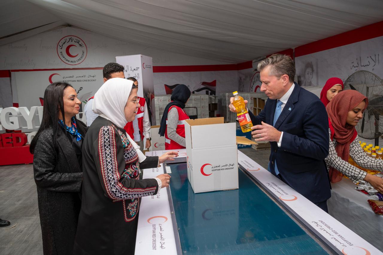 وزيرة التضامن تستقبل وكيل الأمين العام للأمم المتحدة للشئون الإنسانية