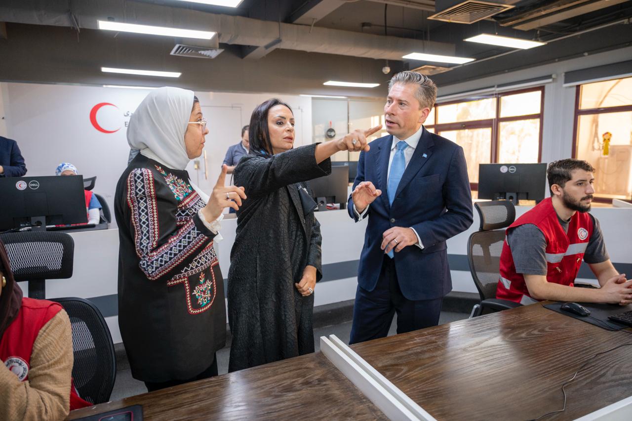 وزيرة التضامن تستقبل وكيل الأمين العام للأمم المتحدة للشئون الإنسانية